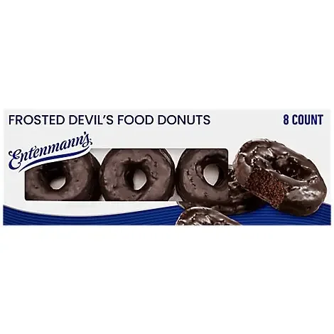 Entenmann‘s Frosted Devils Food Donuts – 8 Count