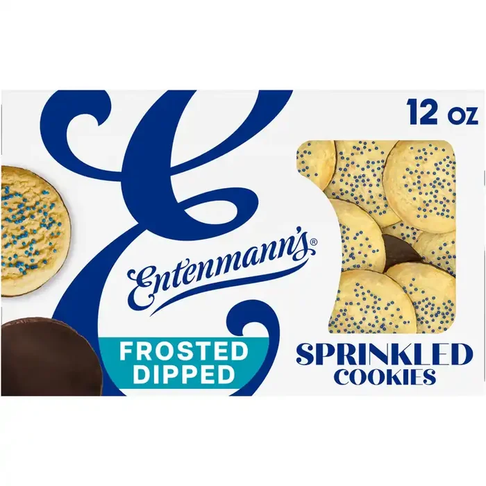 Entenmann‘s Frosted Dipped Sprinkled Cookies, 12 oz, Sugar Cookies, Box