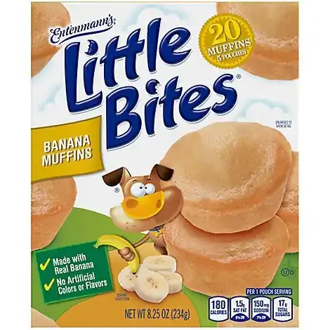 Entenmann‘s Little Bites Banana Mini Muffins – 5 Count