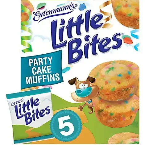 Entenmann‘s Little Bites Party Cake Mini Muffins – 20 Count
