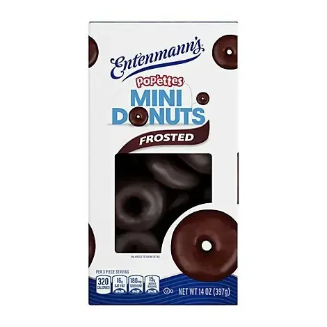 Entenmann‘s Rich Frosted Chocolate Donut Popettes – 14 Oz