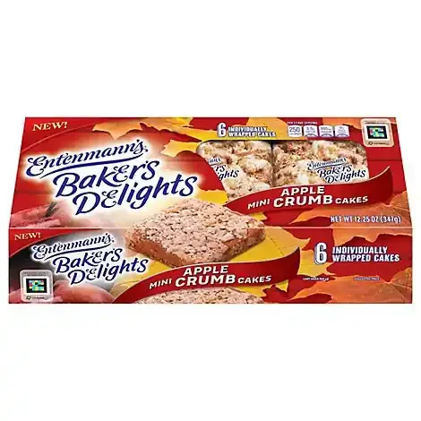 Entenmanns Bakers Delights Mini Apple Crumb Cakes – 12.25 OZ