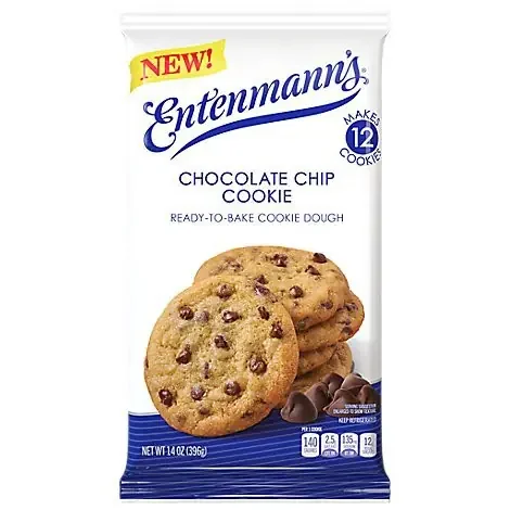 Entenmanns Chocolate Chip Cookie Ready To Bake Cookie Dough – 14 OZ