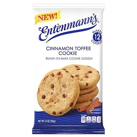 Entenmanns Cinnamon Toffee Cookie Ready To Bake Cookie Dough – 14 OZ