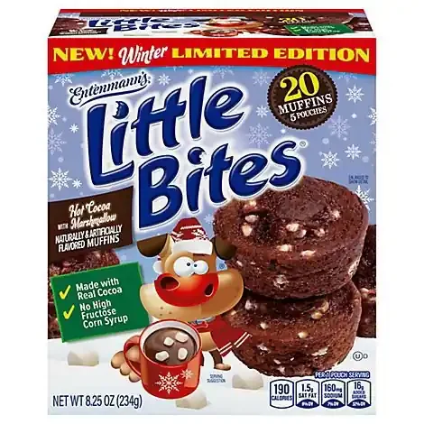 Entenmanns Little Bites Hot Cocoa With Marshmallow Mini Muffins – 8.25 OZ