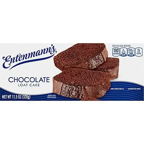 Entenmanns Loaf Cake Chocolate – 12 Oz