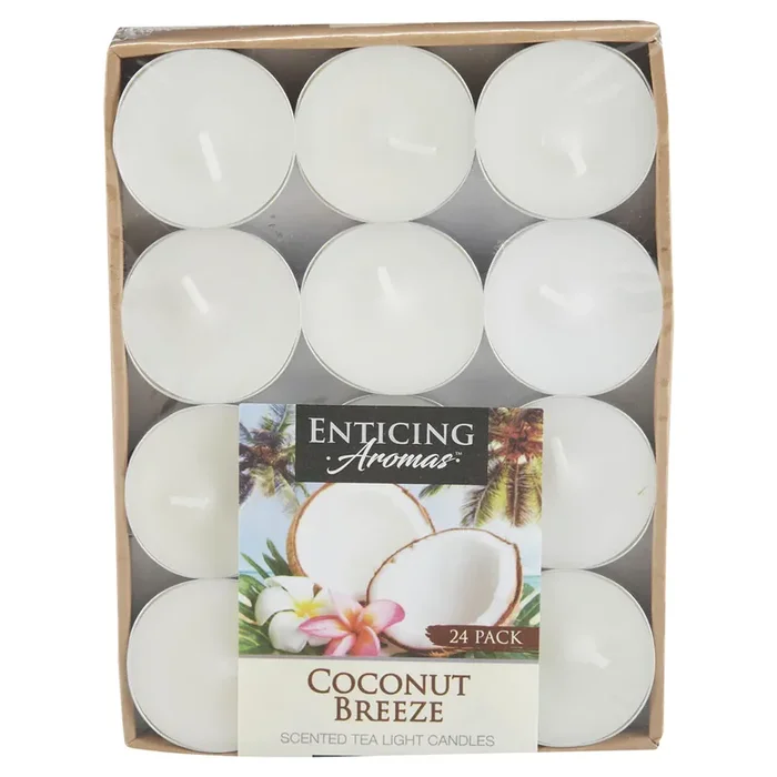 Enticing Aromas Coconut Breeze Tealights