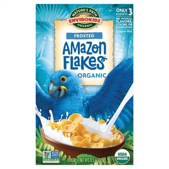 EnviroKidz Nature‘s Path EnviroKidz Organic Amazon Frosted Flakes Cereal 11oz Box