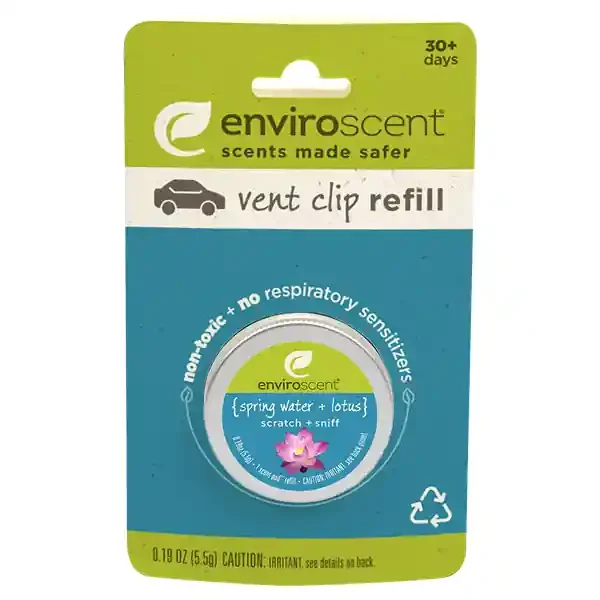Enviroscent Vent Clip Refill Spring Water + Lotus