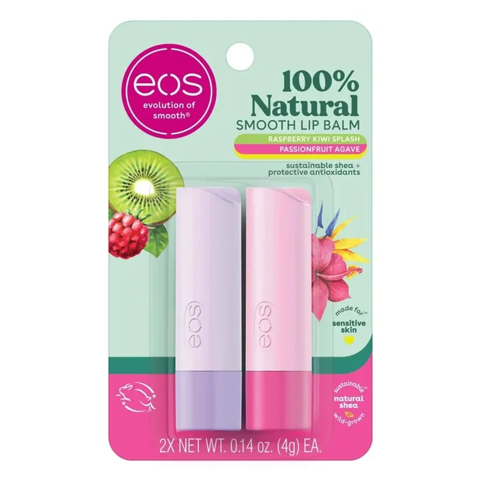 Eos Raspberry Kiwi Splash & Passionfruit Agave Lip Balm