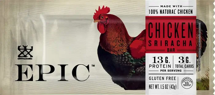 Epic Chicken Sriracha Bar 1.5 oz Bag