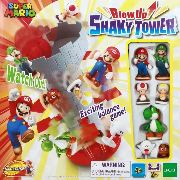 Epoch Super Mario Blow Up Shaky Tower Balance Game 1 ea