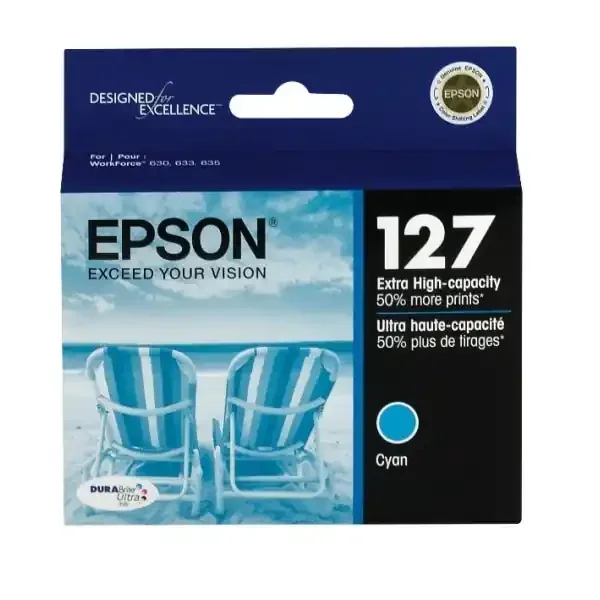 Epson 127, (T127220-S) Durabrite Ultra Cyan Ink Cartridge