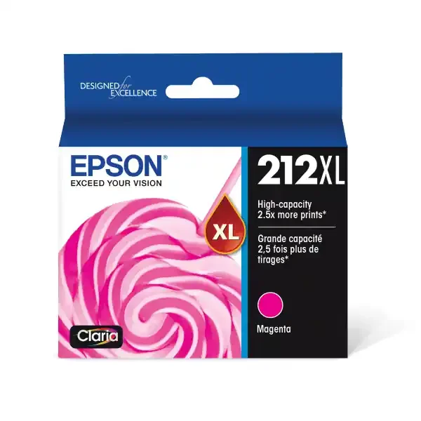 Epson Claria High Yield Magenta Ink Cartridge, T212Xl320-S, 212xl