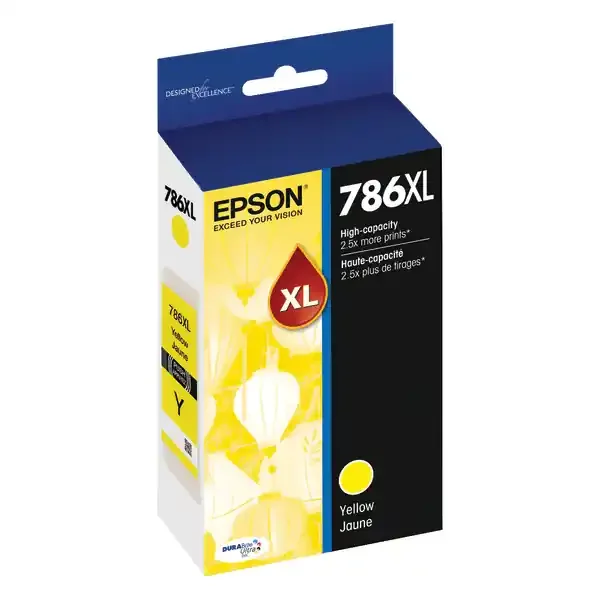 Epson Durabrite Ultra T786Xl420-S High-Yield Yellow Ink Cartridge