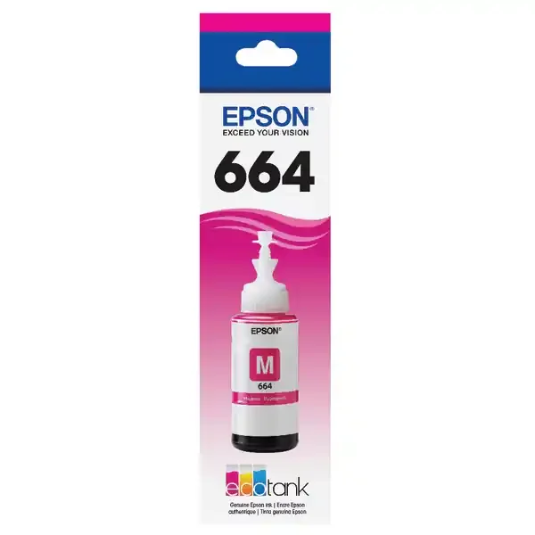 Epson Eco Tank T664320-S Magenta Ink Bottle
