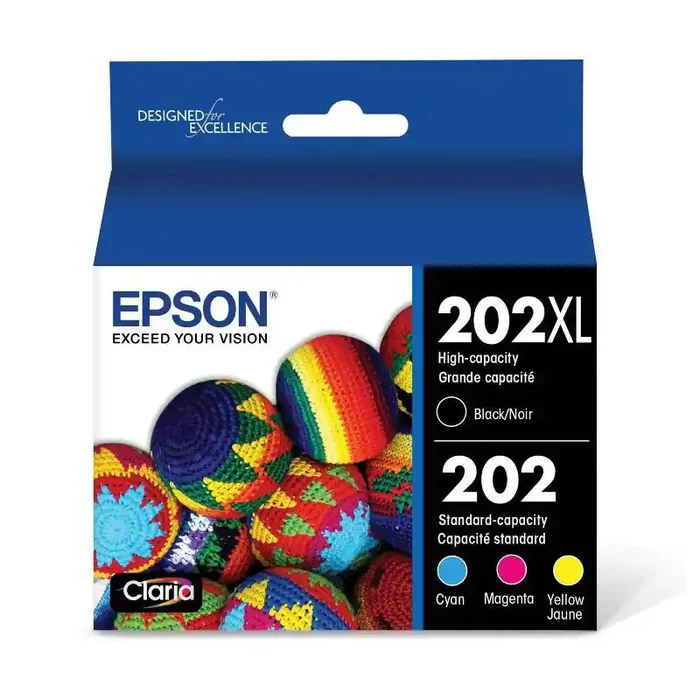 Epson T202Xl-Bcs High-Yield Black And Color Ink Cartridge