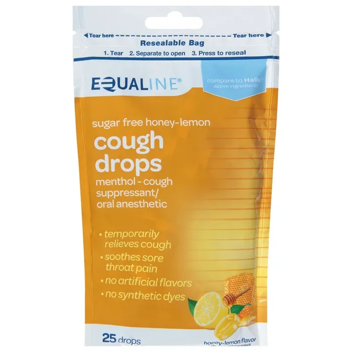 Equaline Sugar Free Honey-Lemon Flavor Cough Drops 1 ea