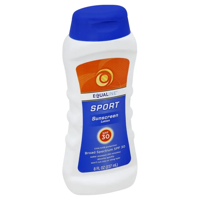 Equaline Sunscreen, Sport, Lotion, Broad Spectrum SPF 30, 8 Ounce