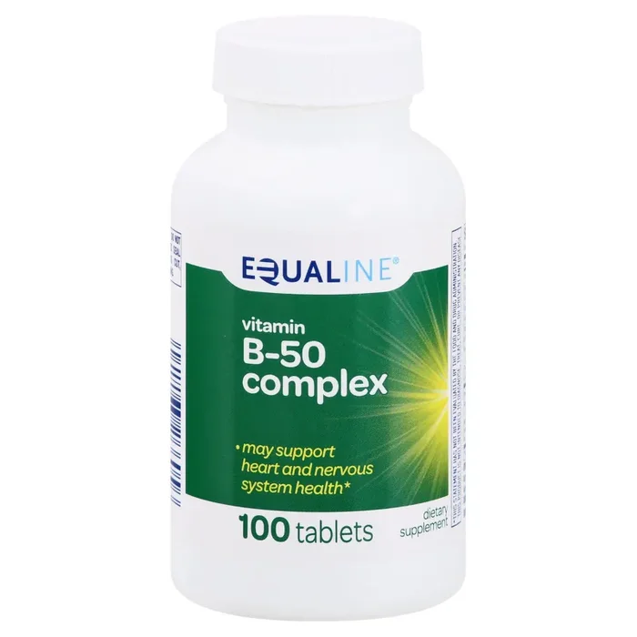 Equaline Vitamin B-50 Complex, Tablets, 100 Each