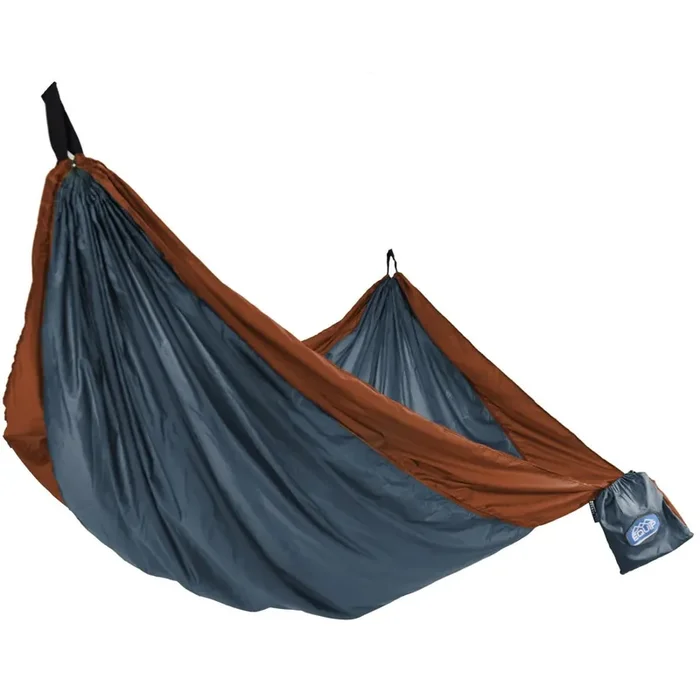 Equip 1 Person Recycled Travel Hammock, Blue And Rust