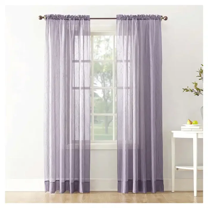 Erica Crushed Voile Panel Lavender 51×84″