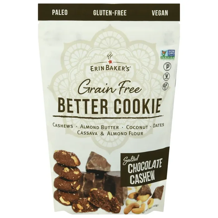 Erin Baker‘s Grain Free Salted Chocolate Cashew Better Cookie 5 Oz