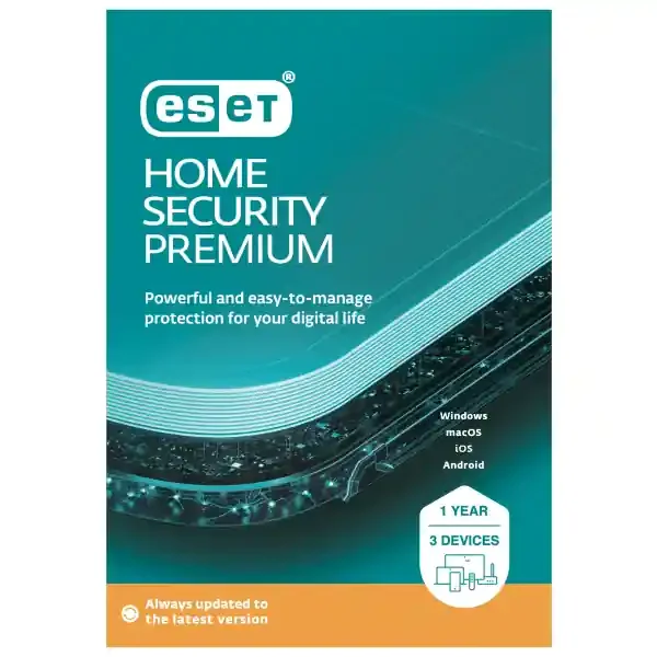 Eset Home Security Premium, For 3 Devices, Pc/Mac, Product Key/Download