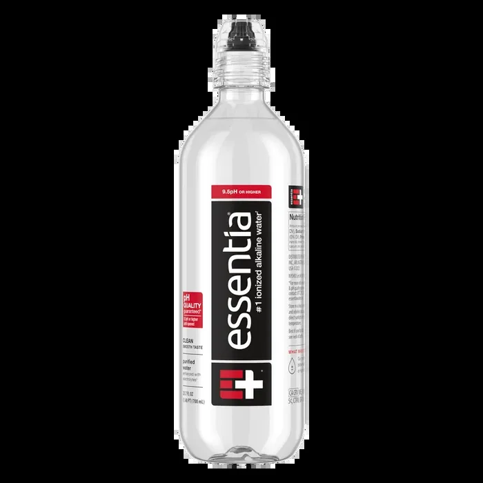 Essentia Bottled Water, 700 mL Sports Cap, Ionized Alkaline Water