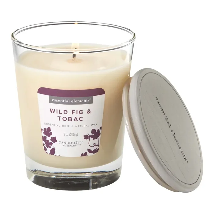Essential Elements Candle-Lite Essential Elements Wild Fig And Tobac Glass Jar Candle