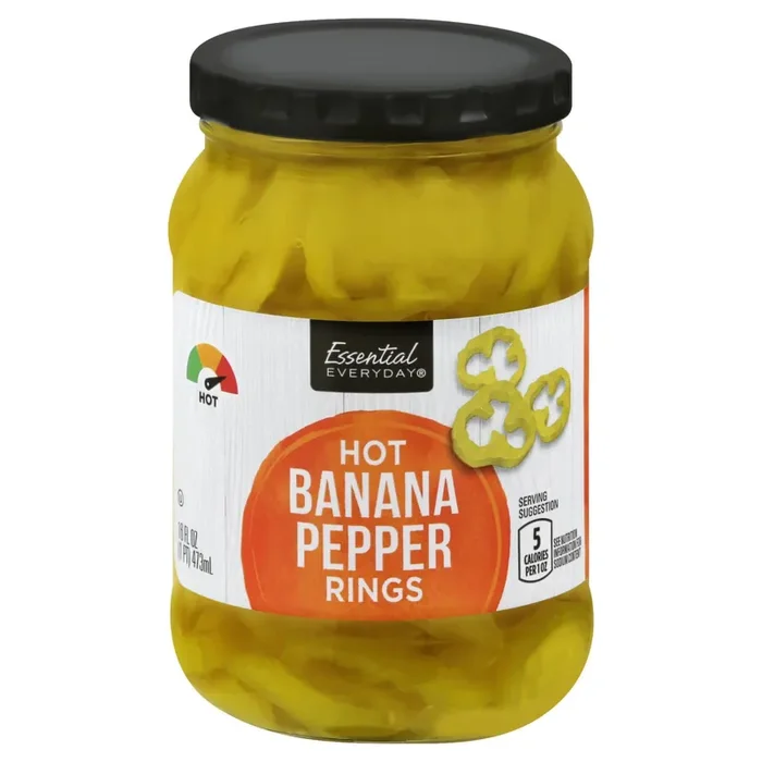 Essential Everyday Banana Pepper Ring Hot – 16 oz