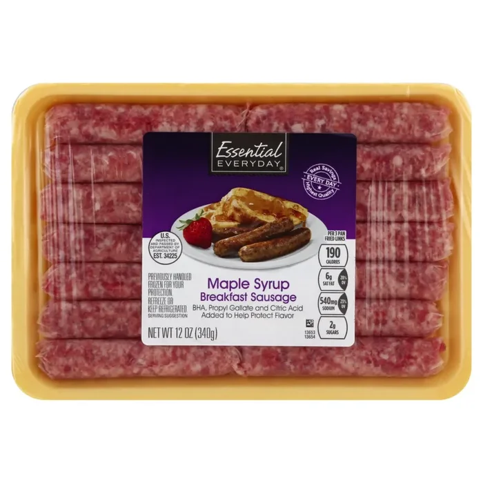 Essential Everyday Breakfast Sausage Link Maple