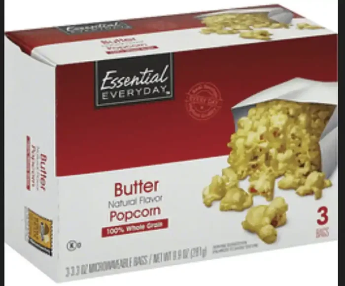 Essential Everyday Butter Popcrn Microwave 3Pk