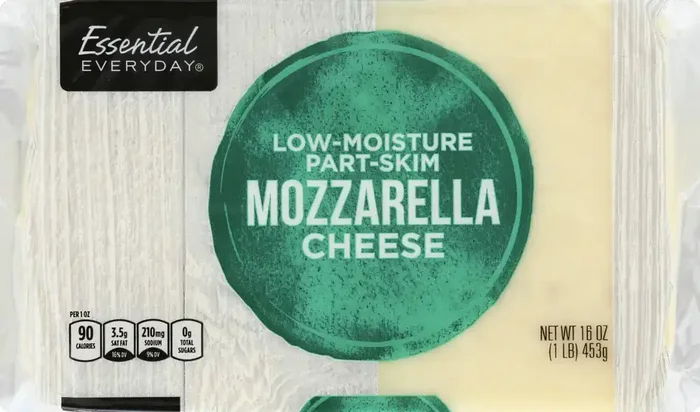 Essential Everyday Cheese, Part Skim, Mozzarella, Low Moisture