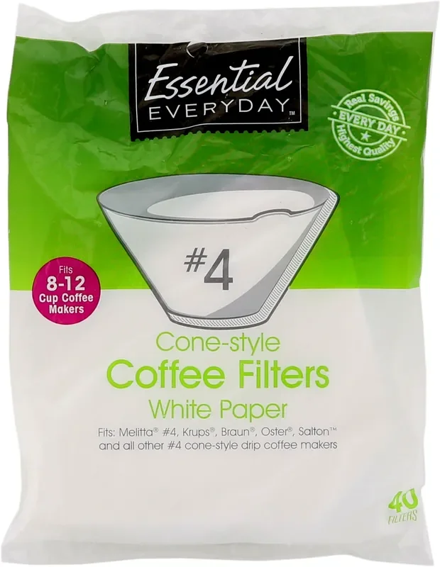 Essential Everyday Cone White Coffee Filtr- 40 ct
