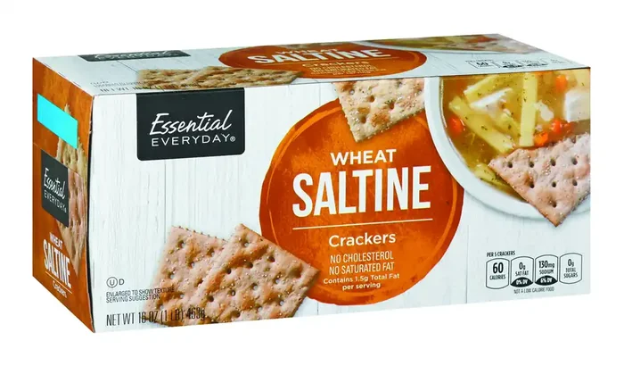 Essential Everyday Crackers, Saltine, Wheat
