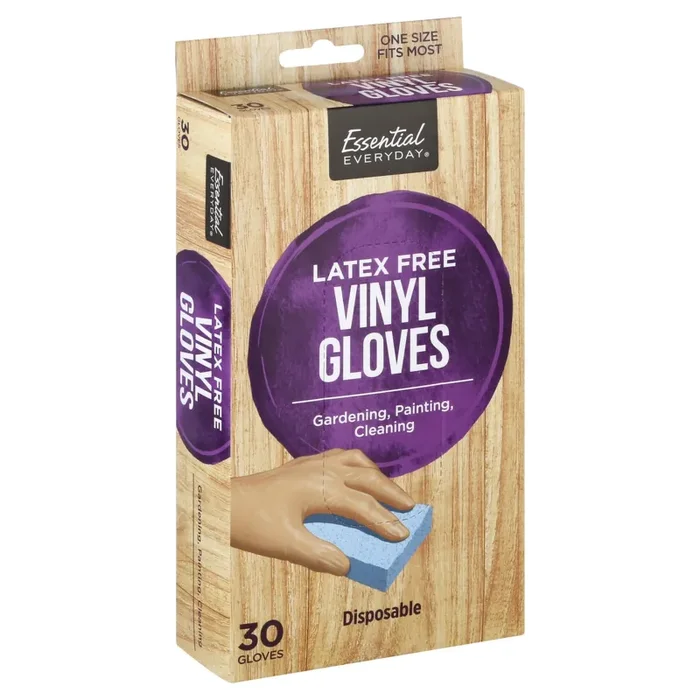 Essential Everyday Disposable Vinly Latx Free Glove