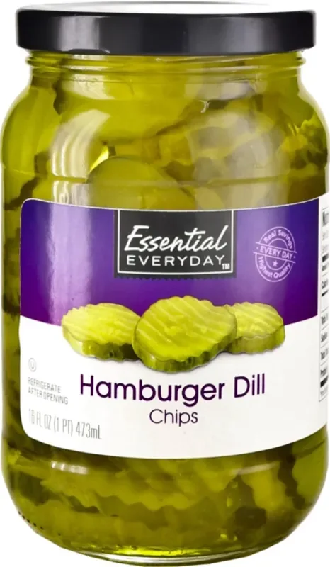 Essential Everyday Ee Pickle Hamburger Dill Slice