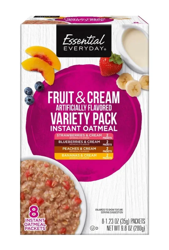 Essential Everyday Eed Inst Oatmeal Fruit/Cream Variety
