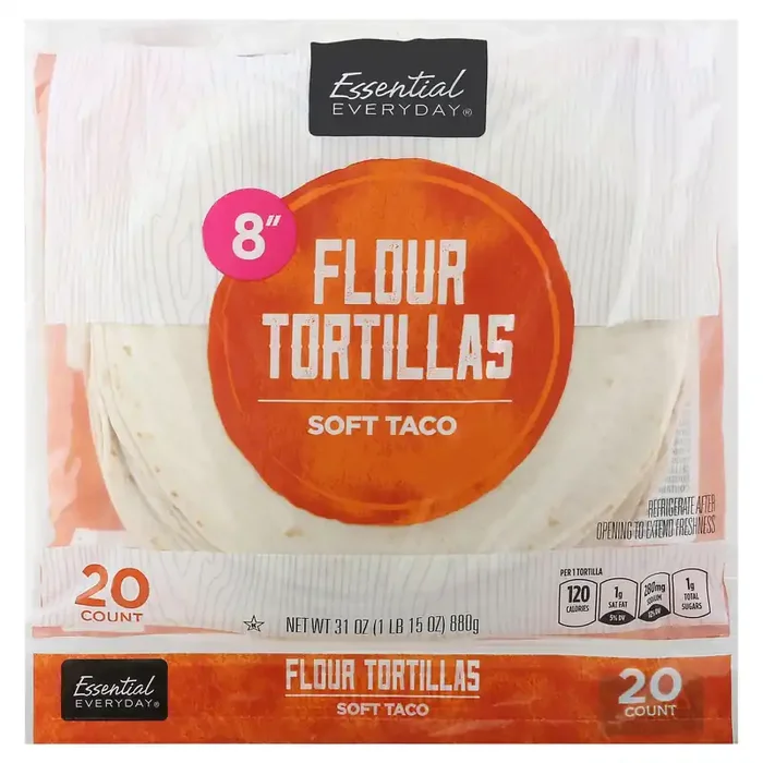 Essential Everyday Flour 8″ Tortillas 20Ct