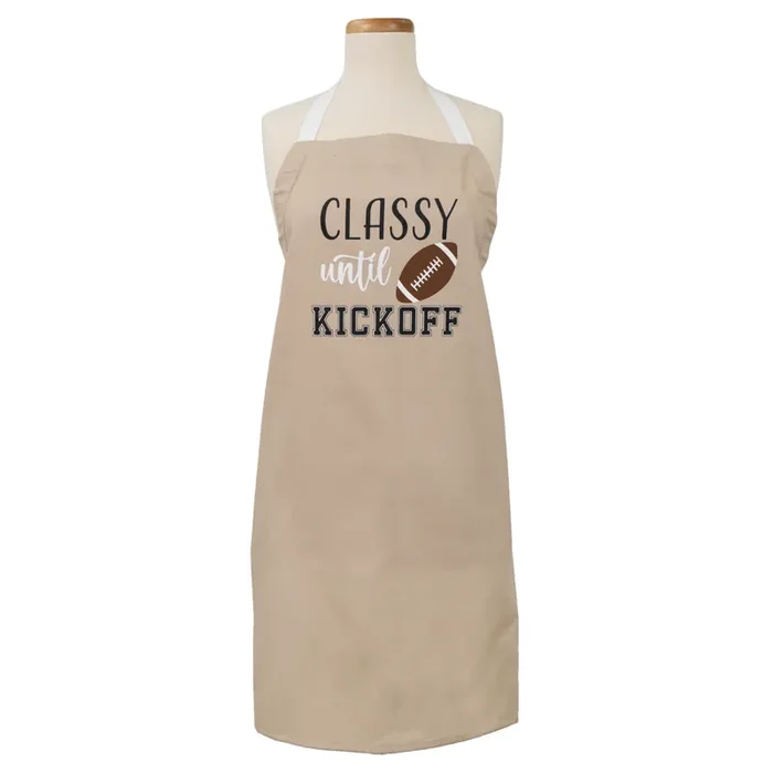 ESSENTIAL M M Essentials Classy Kickoff Printed Apron, 26 in x 33 in