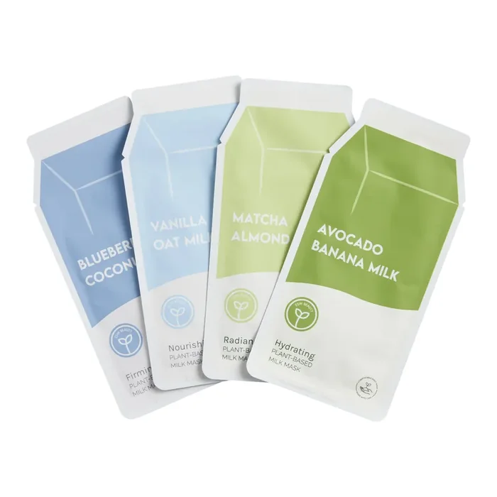 ESW Milk Treatment Korean Beauty Sheet Mask Set 4 Pack