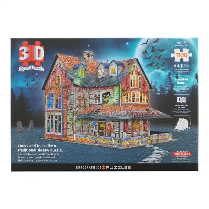 Eurographics Haunted House 1100 Piece 3D Jigsaw Puzzle
