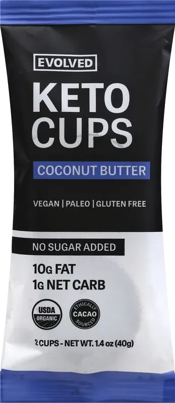 EVOLVED Coconut Butter Keto Cups 1.41Oz