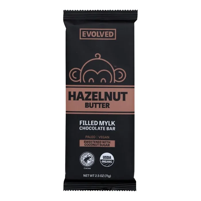EVOLVED Organic Hazelnut Butter Filled Bar Keto