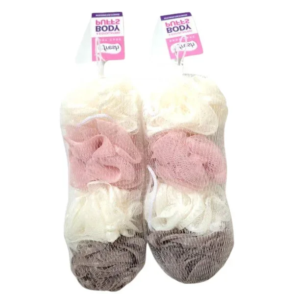 Exfoliating Body Puffs 4 Pack