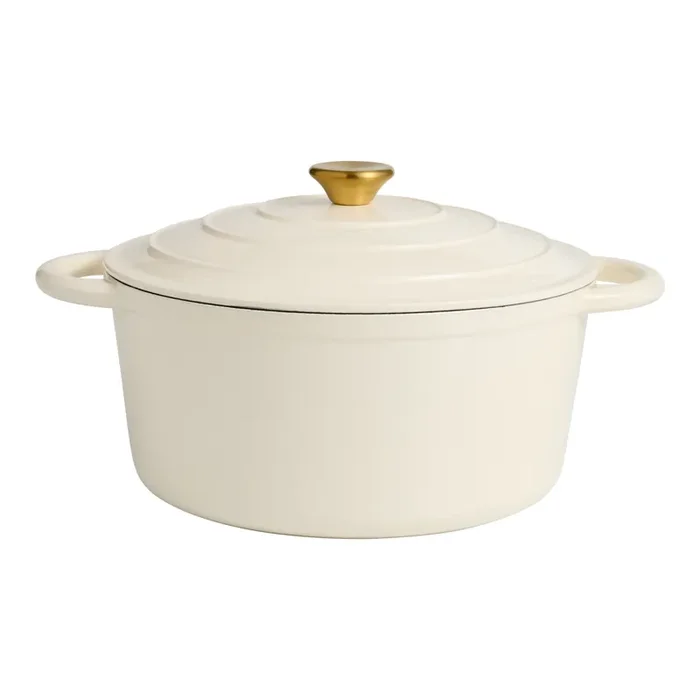 Extra Large Enameled Cast Iron Dutch Oven 6.5 Quart