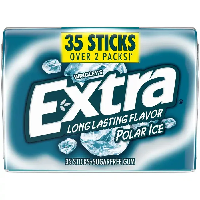 EXTRA Polar Ice Sugar Free Chewing Gum, 35 ct