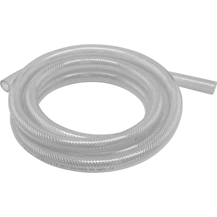 EZ-FLO 5/8-in ID x 10-ft Reinforced PVC Clear Reinforced braided vinyl tubing