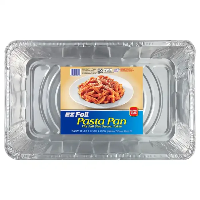 EZ Foil Giant Pasta Aluminum Pan, 19.5 x 11.5 Inches, 1 Count